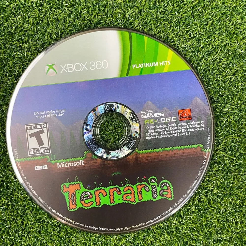 Terraria: Platinum Hits (Microsoft Xbox 360, 2012) DISC ONLY